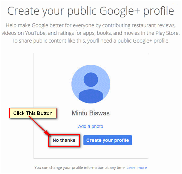 Gmail-Profile