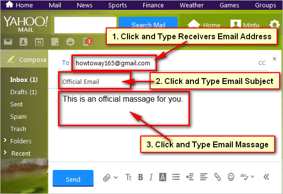 Send-Email-From-Yahoo
