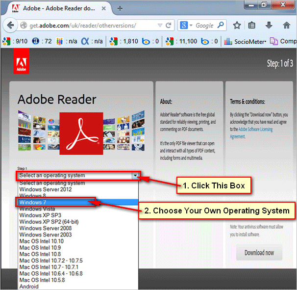 Choose-Operating-System-to-Download-Adobe-Reader