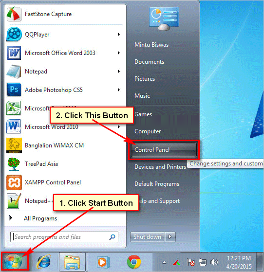 How to change your cursor on windows 7