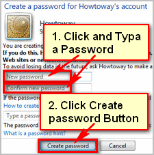 Add new password on Windows 7