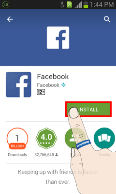 Install Facebook App