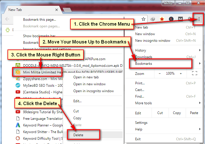 How to Delete Bookmarks on Chrome