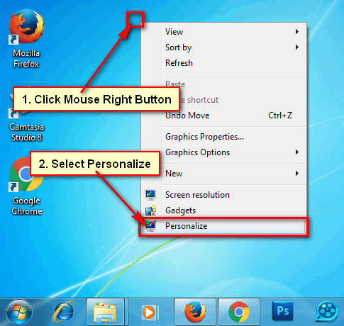 Disable Screensaver in Windows 7