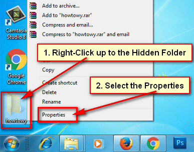 How to find a hidden folder