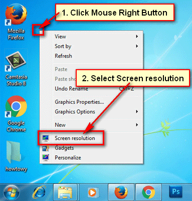 How to rotate computer screen Windows 7