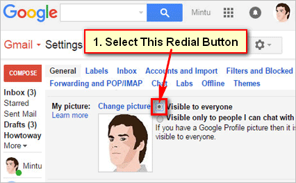 Make your Gmail Profile Picture Visibale for Everyone
