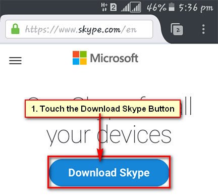 Download Skype on Android Phone