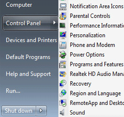 How to Show the Control Panel as a Submenu on the Start Menu in Windows 7