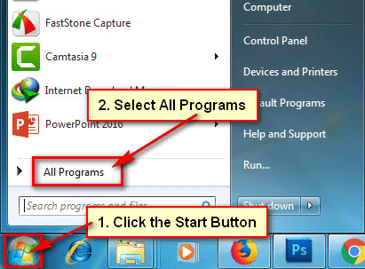 View All Programs in Windows 7
