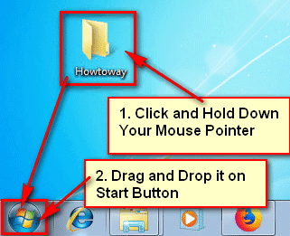 Add Folder Shortcut to Start Menu Windows 7