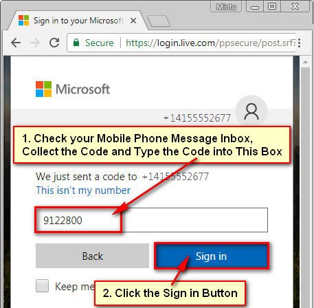 Sign In to Microsoft Account