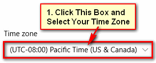 Change Your Time Zone on Windows 10