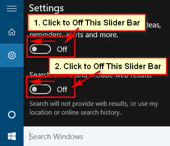 Disable the Bing Search Engine in Windows 10 Start Menu