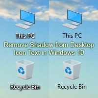 How to Remove Shadow from the Desktop Icon Text in Windows 10