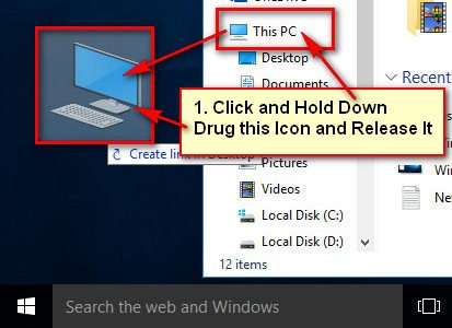 Windows 10 My Computer Shortcut