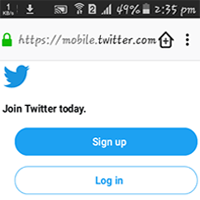 Login Your Twitter Account from Computer and Android Mobile