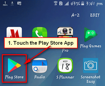 Open Google Play Store