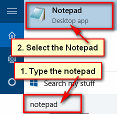 Windows 10 Notepad App