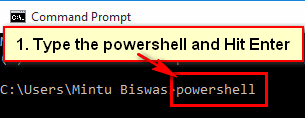 Windows 10 PowerShell Command