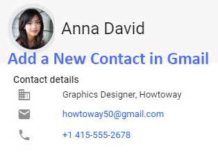 Add a New Contact in Gmail from Computer and Mobile Phone