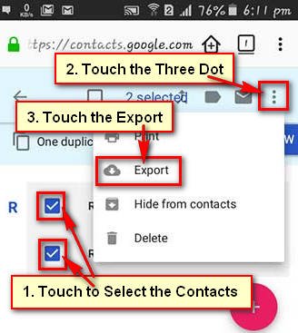 How to Export Contacts from Gmail to Phone