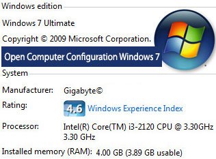 Open Computer Configuration Windows 7