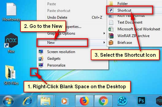 Create Internet Explorer Shortcut on Windows 7
