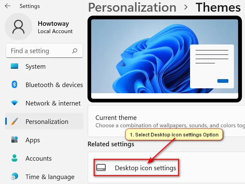 Windows 11 Desktop Icon Settings