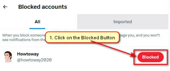 how to unblock people on twitter on a computer